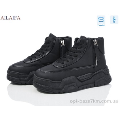 Ботинки женские "Ailaifa" CK23 black, (р.р. 36-41), Китай, от 8 шт. Ботинки женские "Ailaifa" CK23 black, (р.р. 36-41), Китай, от 8 шт.