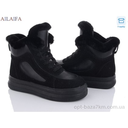 Ботинки женские "Ailaifa" 2262 all black, (р.р. 36-41), Китай, от 8 шт. Ботинки женские "Ailaifa" 2262 all black, (р.р. 36-41), Китай, от 8 шт.