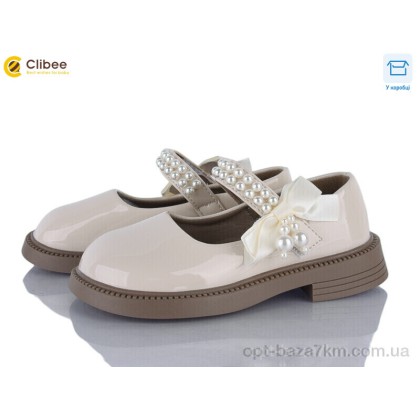 Туфлі дитячі "Clibee" DB660-2 beige, (р.р. 26-31), Китай, від 6 шт. Туфлі дитячі "Clibee" DB660-2 beige, (р.р. 26-31), Китай, від 6 шт.