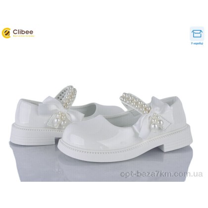 Туфлі дитячі "Clibee" DB660-3 white, (р.р. 26-31), Китай, від 6 шт. Туфлі дитячі "Clibee" DB660-3 white, (р.р. 26-31), Китай, від 6 шт.