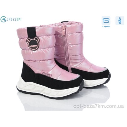 Дутики детские "CROSSOPT" LK935P-B-1 pink, (р.р. 27-32), Китай, от 8 шт. Дутики детские "CROSSOPT" LK935P-B-1 pink, (р.р. 27-32), Китай, от 8 шт.