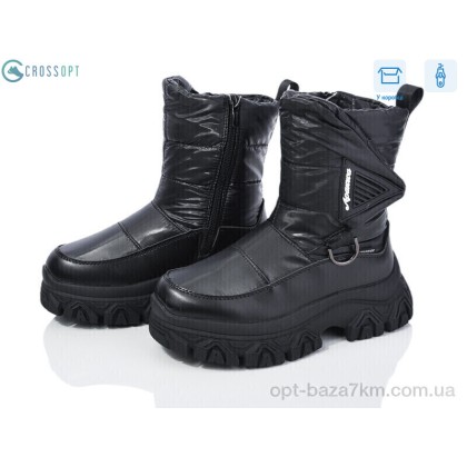 Дутики детские "CROSSOPT" TJ1014P-1 black, (р.р. 32-37), Китай, от 8 шт. Дутики детские "CROSSOPT" TJ1014P-1 black, (р.р. 32-37), Китай, от 8 шт.