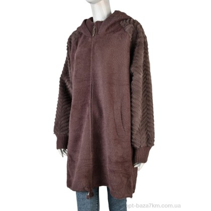 Пальто жіноче "Edel" N28 brown, (р.р. 46-52), Китай, від 1 шт. Пальто жіноче "Edel" N28 brown, (р.р. 46-52), Китай, від 1 шт.