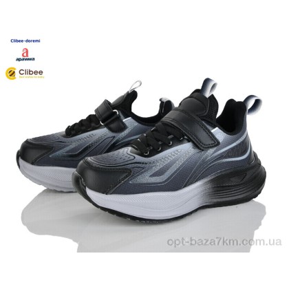 Кроссовки детские "Clibee-Doremi" LC191-3 black-grey, (р.р. 32-37), Китай, от 6 шт. Кроссовки детские "Clibee-Doremi" LC191-3 black-grey, (р.р. 32-37), Китай, от 6 шт.