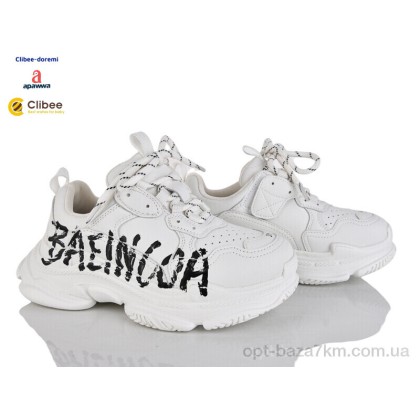Кроссовки детские "Clibee-Doremi" T016A white, (р.р. 31-37), Китай, от 7 шт.