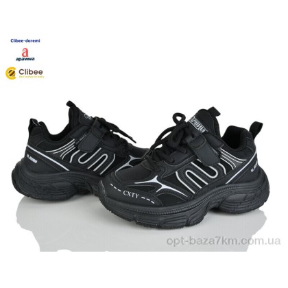 Кроссовки детские "Clibee-Doremi" ABC780 black, (р.р. 32-37), Китай, от 6 шт.