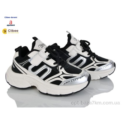 Кроссовки детские "Clibee-Doremi" ABC780 silver, (р.р. 32-37), Китай, от 6 шт.