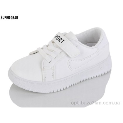 Кроссовки детские "Super Gear" 00329 white, (р.р. 26-31), Китай, от 6 шт. Кроссовки детские "Super Gear" 00329 white, (р.р. 26-31), Китай, от 6 шт.