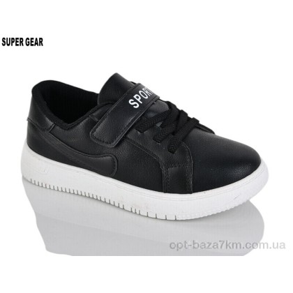Кроссовки детские "Super Gear" 01-329 black, (р.р. 31-36), Китай, от 6 шт. Кроссовки детские "Super Gear" 01-329 black, (р.р. 31-36), Китай, от 6 шт.