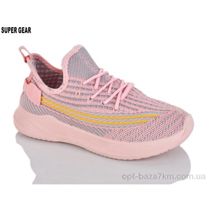 Кроссовки детские "Super Gear" 02-1378 pink, (р.р. 31-36), Китай, от 12 шт. Кроссовки детские "Super Gear" 02-1378 pink, (р.р. 31-36), Китай, от 12 шт.