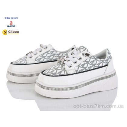 Кроссовки детские "Clibee-Doremi" 2221B white, (р.р. 25-30), Китай, от 8 шт.