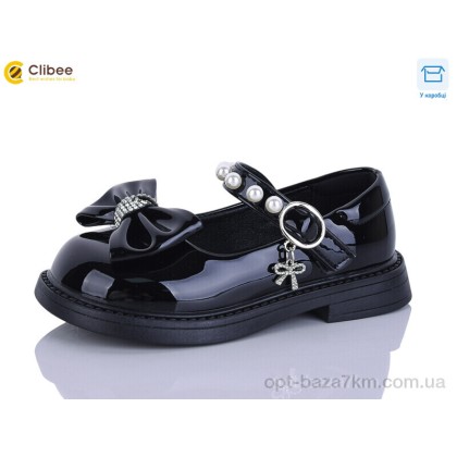 Туфлі дитячі "Clibee-Apawwa" DB663-1 black, (р.р. 26-30), Китай, від 6 шт.