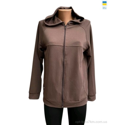 Батник жіночий "Sport style" 111 шоколадний, (р.р. S-XL), Україна, від 4 шт. Батник жіночий "Sport style" 111 шоколадний, (р.р. S-XL), Україна, від 4 шт.