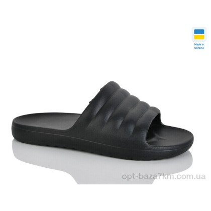 Шльопанці чоловічі "Lot Shoes" N408 чорний, (р.р. 40-46), Україна, від 8 шт.