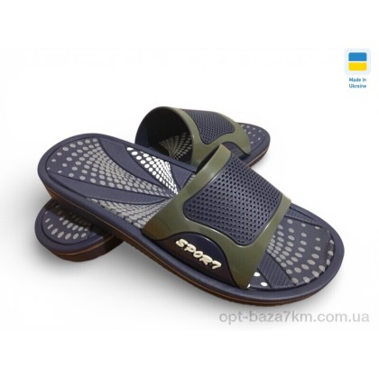 Шльопанці чоловічі "Rai shoes" M2 чорний, (р.р. 41-45), Україна, від 8 шт.