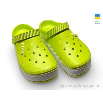 Кроксы женские "Rai shoes" 419 лайм, (р.р. 36-41), Украина, от 8 шт. Кроксы женские "Rai shoes" 419 лайм, (р.р. 36-41), Украина, от 8 шт.