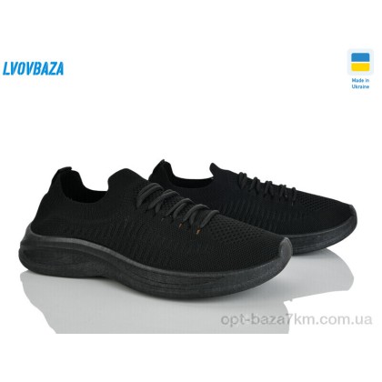 Кроссовки мужские "Lvovbaza" B&R 7005 чорний, (р.р. 41-45), Украина, от 6 шт.