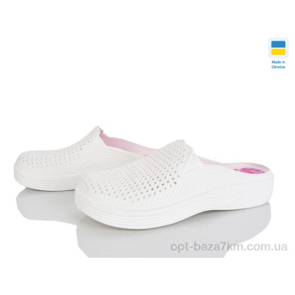 Кроксы женские "Rai shoes" Сабо жіночі білий, (р.р. 36-41), Украина, от 8 шт. Кроксы женские "Rai shoes" Сабо жіночі білий, (р.р. 36-41), Украина, от 8 шт.
