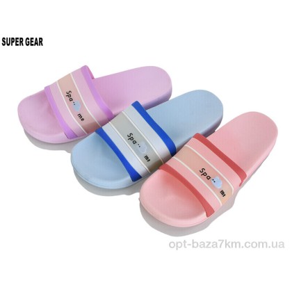 Шлепки женские "Super Gear" 002031-9 mix, (р.р. 36-41), Китай, от 24 шт. Шлепки женские "Super Gear" 002031-9 mix, (р.р. 36-41), Китай, от 24 шт.