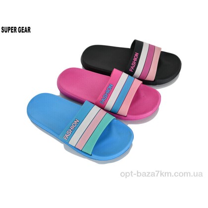 Шлепки женские "Super Gear" 08926B mix, (р.р. 36-41), Китай, от 12 шт. Шлепки женские "Super Gear" 08926B mix, (р.р. 36-41), Китай, от 12 шт.