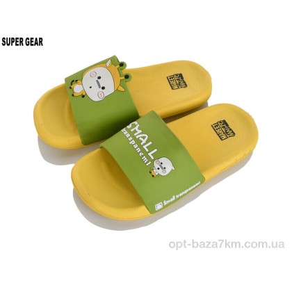 Шльопанці дитячі "Super Gear" 0831-01 yellow, (р.р. 30-35), Китай, від 8 шт. Шльопанці дитячі "Super Gear" 0831-01 yellow, (р.р. 30-35), Китай, від 8 шт.