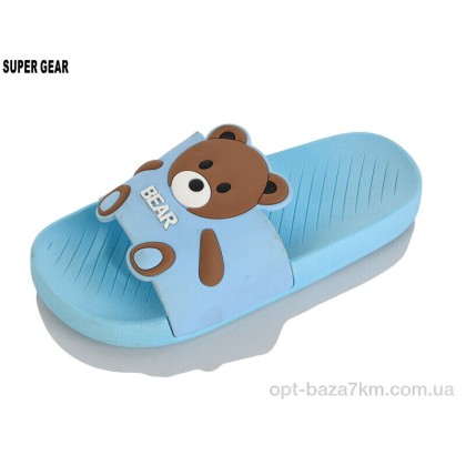 Шльопанці дитячі "Super Gear" 02065-09 blue, (р.р. 30-35), Китай, від 8 шт. Шльопанці дитячі "Super Gear" 02065-09 blue, (р.р. 30-35), Китай, від 8 шт.