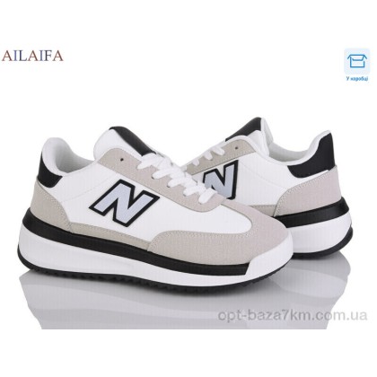 Кроссовки женские "Ailaifa" NR006 white-grey, (р.р. 36-41), Китай, от 8 шт. Кроссовки женские "Ailaifa" NR006 white-grey, (р.р. 36-41), Китай, от 8 шт.