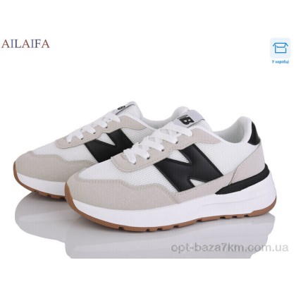Кроссовки женские "Ailaifa" N07 white-black, (р.р. 36-41), Китай, от 8 шт. Кроссовки женские "Ailaifa" N07 white-black, (р.р. 36-41), Китай, от 8 шт.