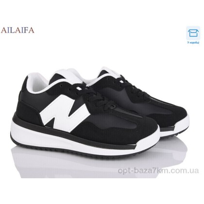 Кроссовки женские "Ailaifa" NR011 black, (р.р. 36-41), Китай, от 8 шт. Кроссовки женские "Ailaifa" NR011 black, (р.р. 36-41), Китай, от 8 шт.