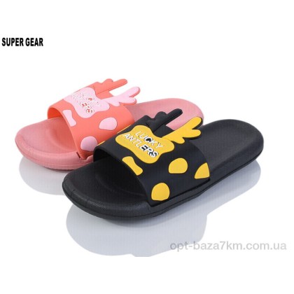 Шльопанці дитячі "Super Gear" 02-759 black-pink mix, (р.р. 30-35), Китай, від 12 шт. Шльопанці дитячі "Super Gear" 02-759 black-pink mix, (р.р. 30-35), Китай, від 12 шт.