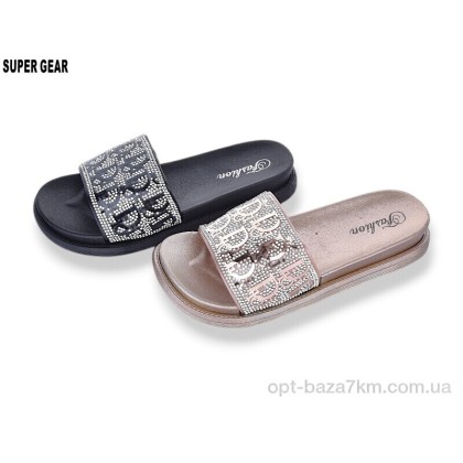 Шлепки женские "Super Gear" 01-888 black-rose mix, (р.р. 36-41), Китай, от 12 шт. Шлепки женские "Super Gear" 01-888 black-rose mix, (р.р. 36-41), Китай, от 12 шт.
