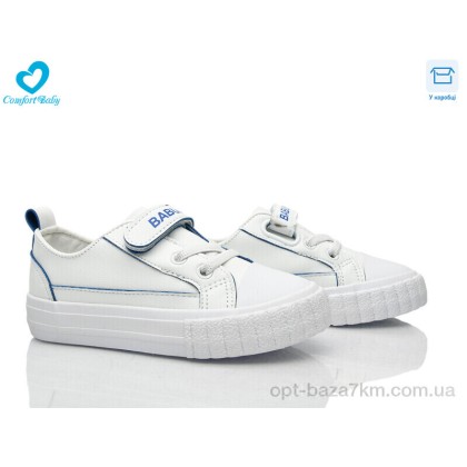 Кеди дитячі "Comfort-baby" 350-5 біло-синій, (р.р. 24-30), Китай, від 8 шт.