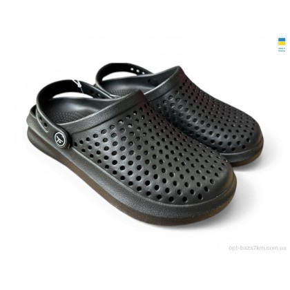 Крокси чоловічі "Rai shoes" 504 чорний, (р.р. 41-46), Україна, від 8 шт.