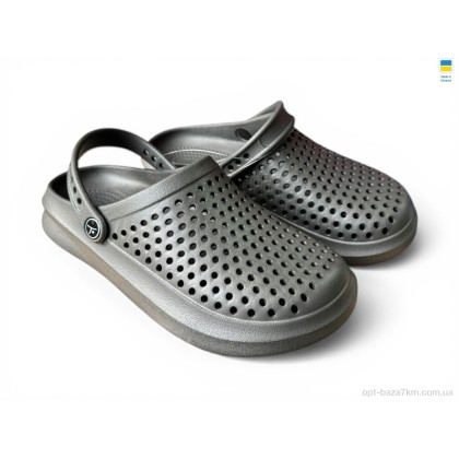 Крокси чоловічі "Rai shoes" 504 графіт, (р.р. 41-46), Україна, від 8 шт.