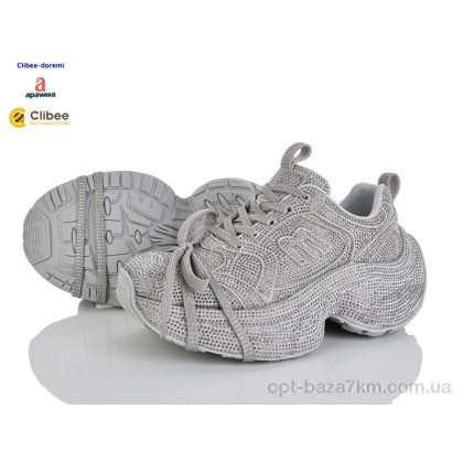 Кроссовки женские "Clibee-Doremi" AD180-1 grey, (р.р. 36-40), Китай, от 5 шт. Кроссовки женские "Clibee-Doremi" AD180-1 grey, (р.р. 36-40), Китай, от 5 шт.