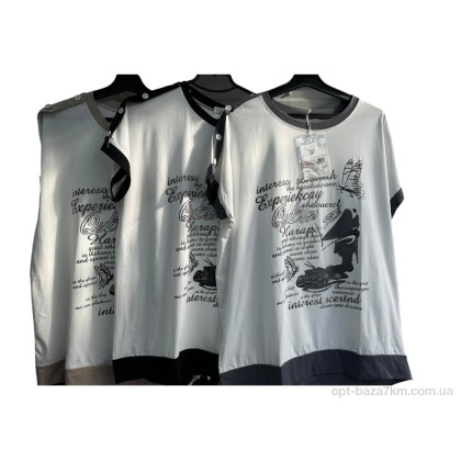 Футболка жіноча "Шик-Шок" 50 білий, (р.р. One size), Китай, від 3 шт. Футболка жіноча "Шик-Шок" 50 білий, (р.р. One size), Китай, від 3 шт.