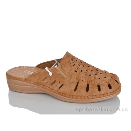 Шлепки женские "Leguzaza" 501-3 brown батал, (р.р. 40-43), Китай, от 8 шт.