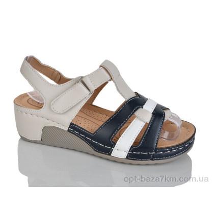 Босоніжки жіночі "Leguzaza" H2-17 beige-navy, (р.р. 37-42), Китай, від 8 шт. Босоніжки жіночі "Leguzaza" H2-17 beige-navy, (р.р. 37-42), Китай, від 8 шт.