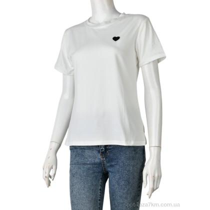Футболка жіноча "Pryama Vigoda" 4349-Heart-4 white, (р.р. M-2XL), Китай, від 8 шт. Футболка жіноча "Pryama Vigoda" 4349-Heart-4 white, (р.р. M-2XL), Китай, від 8 шт.