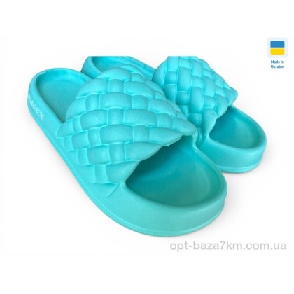Шльопанці жіночі "Rai shoes" 2001 бірюзовий, (р.р. 36-41), Україна, від 6 шт. Шльопанці жіночі "Rai shoes" 2001 бірюзовий, (р.р. 36-41), Україна, від 6 шт.