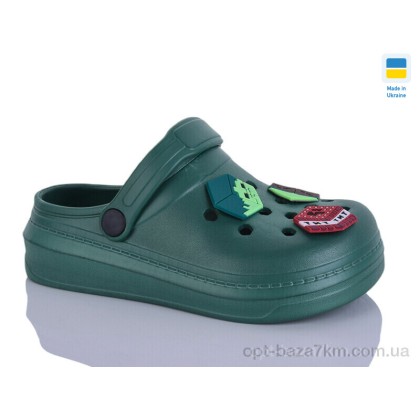 Крокси дитячі "Lot Shoes" N312-1 зелений, (р.р. 31-35), Україна, від 6 шт.