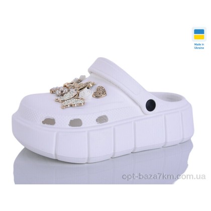 Крокси жіночі "Lot Shoes" N152-2-9 білий, (р.р. 36-40), Україна, від 6 шт. Крокси жіночі "Lot Shoes" N152-2-9 білий, (р.р. 36-40), Україна, від 6 шт.