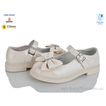 Туфлі дитячі "Clibee-Doremi" ABC2033 beige, (р.р. 28-35), Китай, від 8 шт. Туфлі дитячі "Clibee-Doremi" ABC2033 beige, (р.р. 28-35), Китай, від 8 шт.
