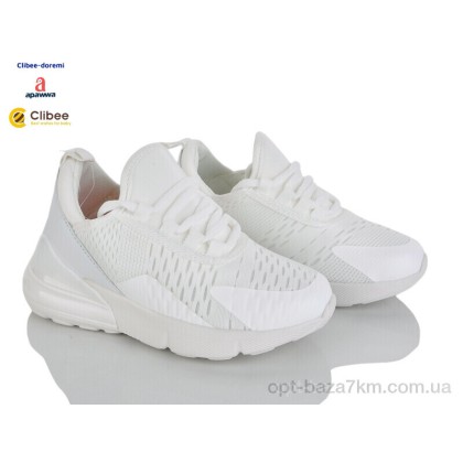 Кроссовки детские "Clibee-Doremi" GL01 white, (р.р. 31-36), Китай, от 8 шт. Кроссовки детские "Clibee-Doremi" GL01 white, (р.р. 31-36), Китай, от 8 шт.