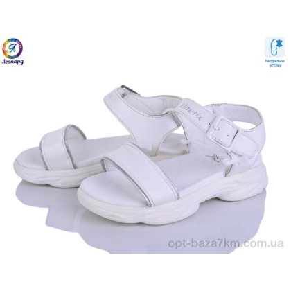 Босоножки детские "Леопард" L01 white, (р.р. 27-31), Китай, от 10 шт.