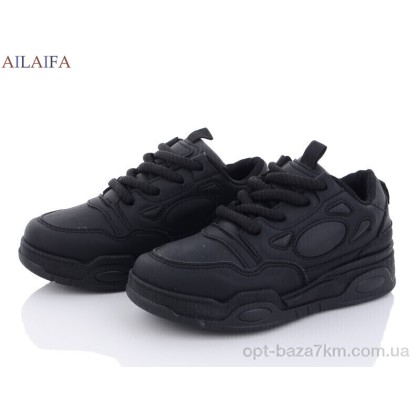 Кроссовки женские "Ailaifa" C208 black, (р.р. 36-41), Китай, от 8 шт.