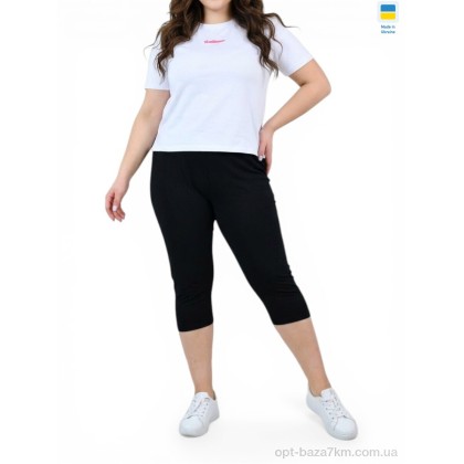 Капри женские "Sport style" Ш02 чорний, (р.р. 54-68), Украина, от 8 шт. Капри женские "Sport style" Ш02 чорний, (р.р. 54-68), Украина, от 8 шт.