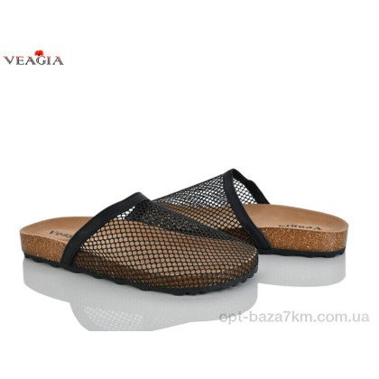 Шлепки женские "Veagia-ADA" N13 black, (р.р. 36-40), Китай, от 8 шт.
