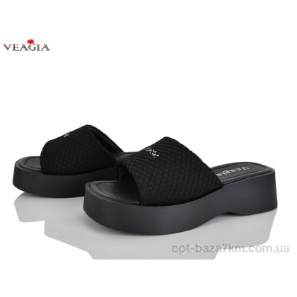 Шлепки женские "Veagia-ADA" N10 black, (р.р. 36-40), Китай, от 8 шт.