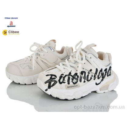 Кроссовки детские "Clibee-Doremi" 59-1030A beige-black, (р.р. 31-37), Китай, от 8 шт. Кроссовки детские "Clibee-Doremi" 59-1030A beige-black, (р.р. 31-37), Китай, от 8 шт.